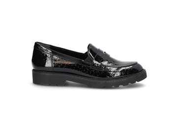 TAMARIS  Blk Patent Str TAMARIS