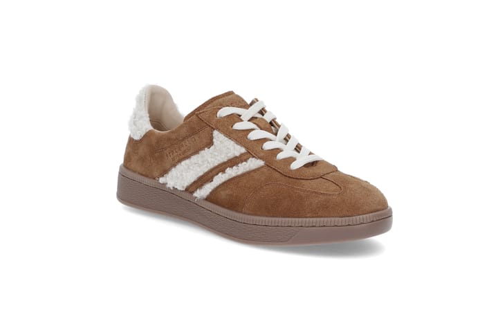 Semsket sneakers med pels STOCKHOLM DESIGN GROUP