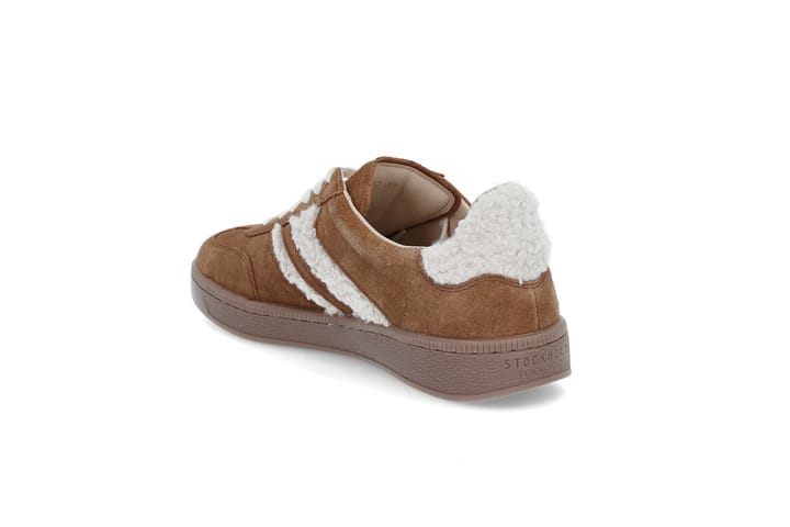 Semsket sneakers med pels STOCKHOLM DESIGN GROUP