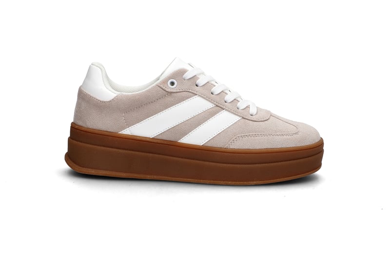 Sporty plattform-sneaker BLACK