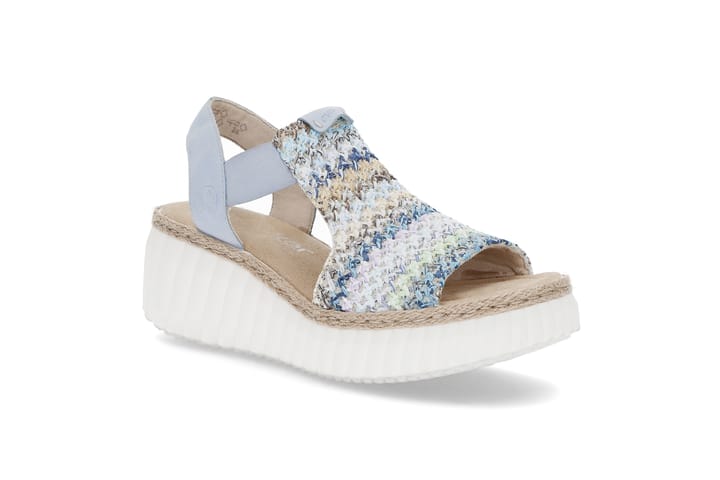 RIEKER 6798 Blau-Multi/Aqua RIEKER