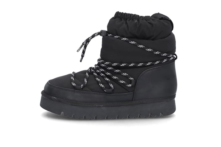 Varmfòrede snøreboots BLACK