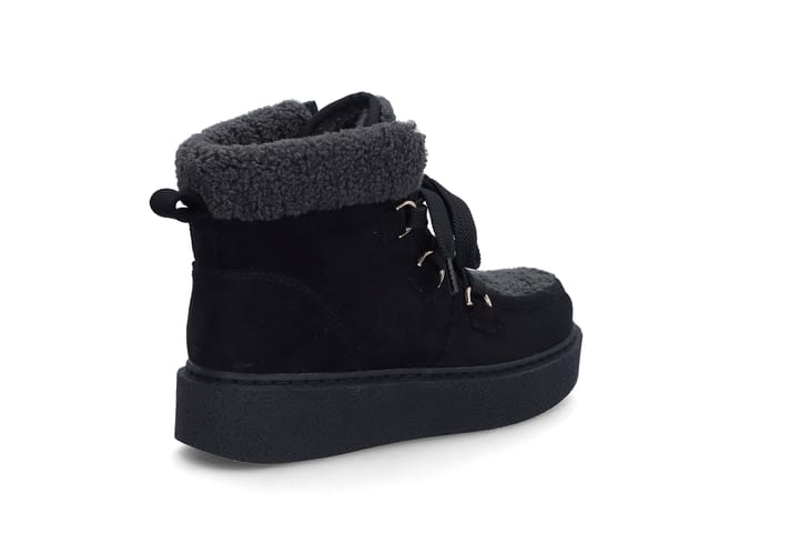 Varm snøreboots BLACK