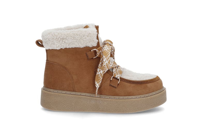 Varm snøreboots BLACK