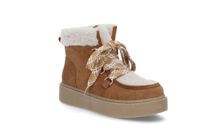 Varm snøreboots BLACK