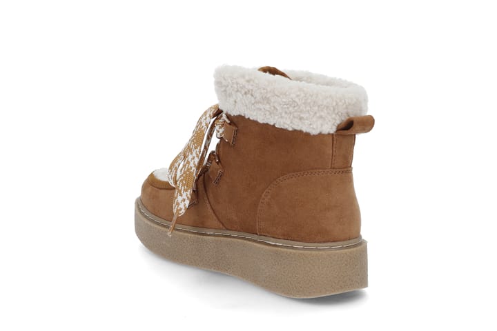 Varm snøreboots BLACK