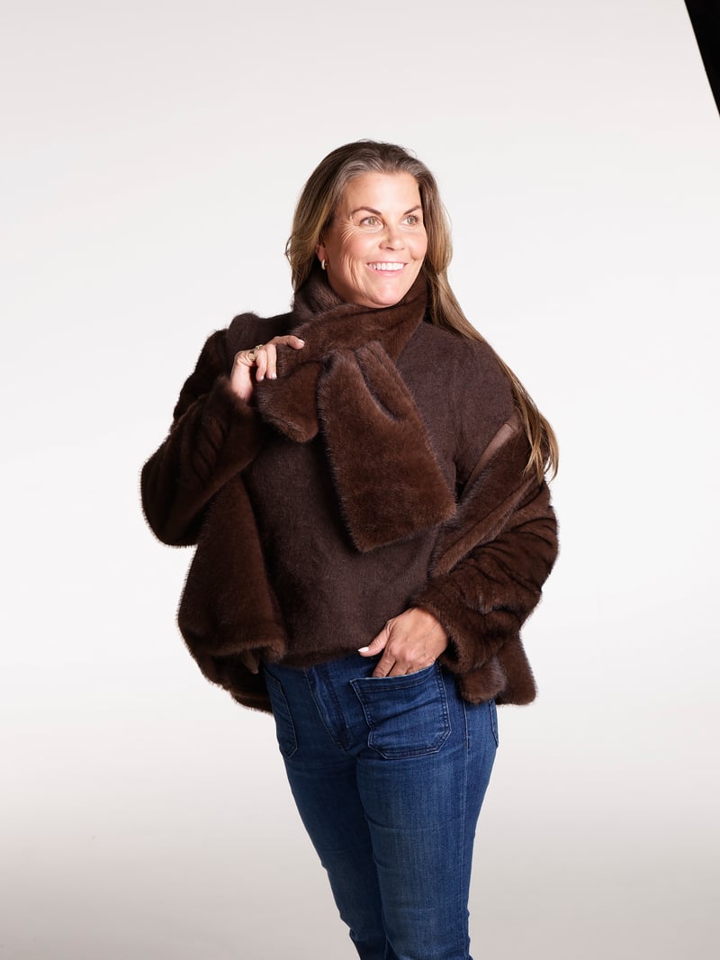 Exclusive fuskepels skjerf Sonja NOMA Exclusive fuskepels skjerf Sonja NOMA