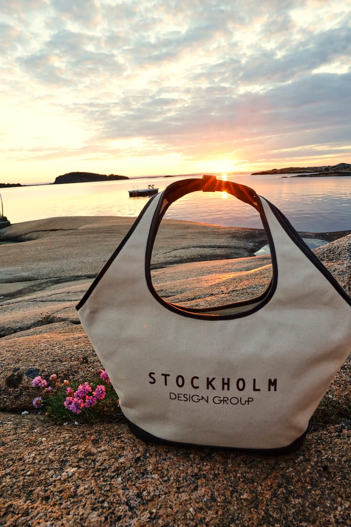 Canvasväska med läderdetaljer STOCKHOLM DESIGN GROUP