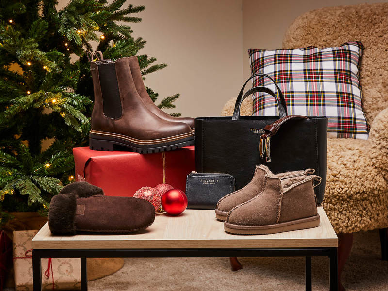 Bilde av julegavetips med boots, lommebok, veske, votter og tøfler